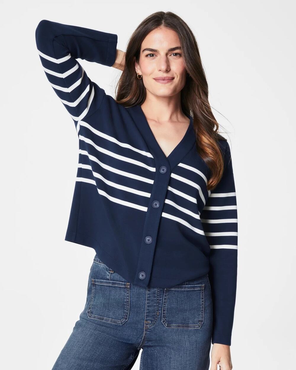 Spanx Air Essentials Striped Cardigan